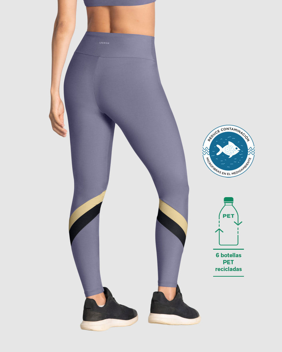 Legging de tiro alto control en abdomen y muslos en material BIO-PET