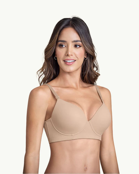 Brasier triangular de realce suave y espalda ancha