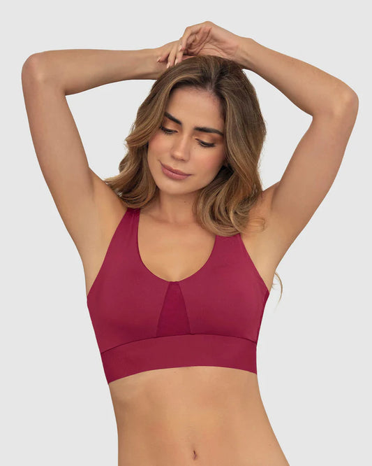 Brasier tipo top de copas extraíbles totalmente cómodo y liviano flexi brastop